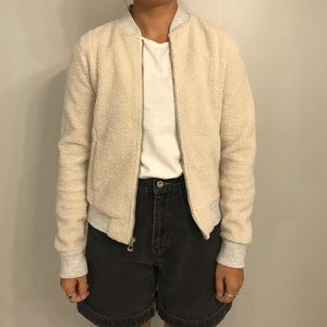 GAP SHERPA BOMBER JACKET!!